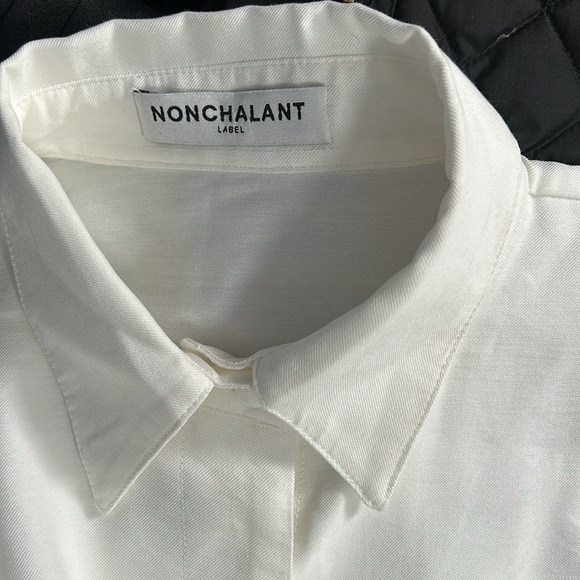 NonChalant the Label White Crop Top Cross Tie white size M - Picture 7 of 13
